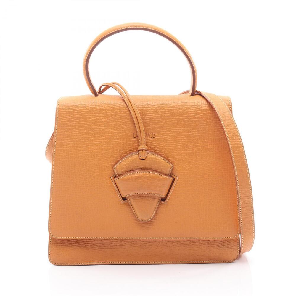 Loewe Barcelona Top Handle Bag Leather Orange